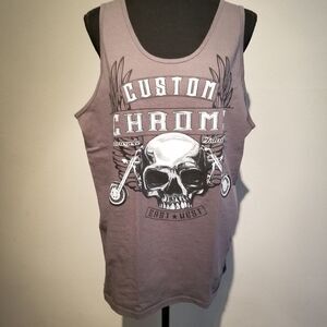 BIKER TANK TOP CUSTOM CHROME. B30